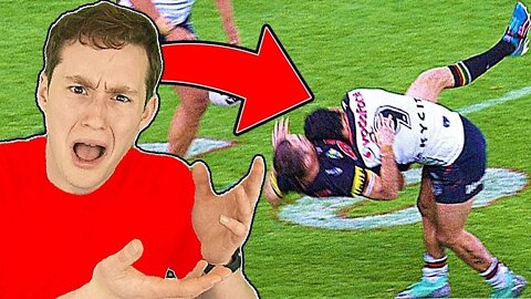 NFL FAN REACTS TO RUGBY HITS (insane...)