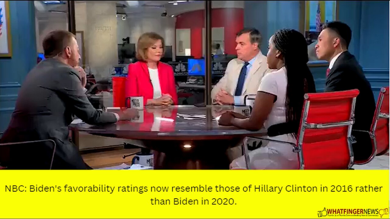 NBC: Biden's favorability ratings now resemble those of Hillary Clinton in 2016 rather than Biden