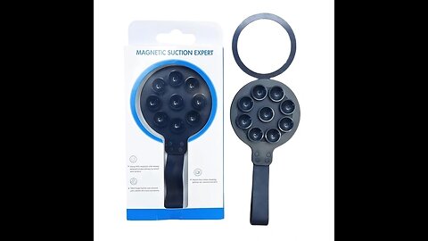 Suction Cup Magnetic Silicone Band Phone Holder