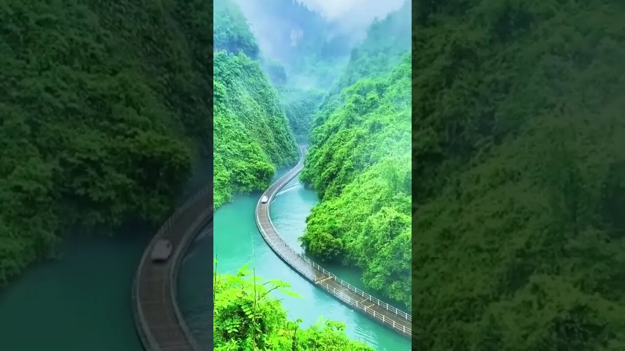 World Best Road Between Mountains.