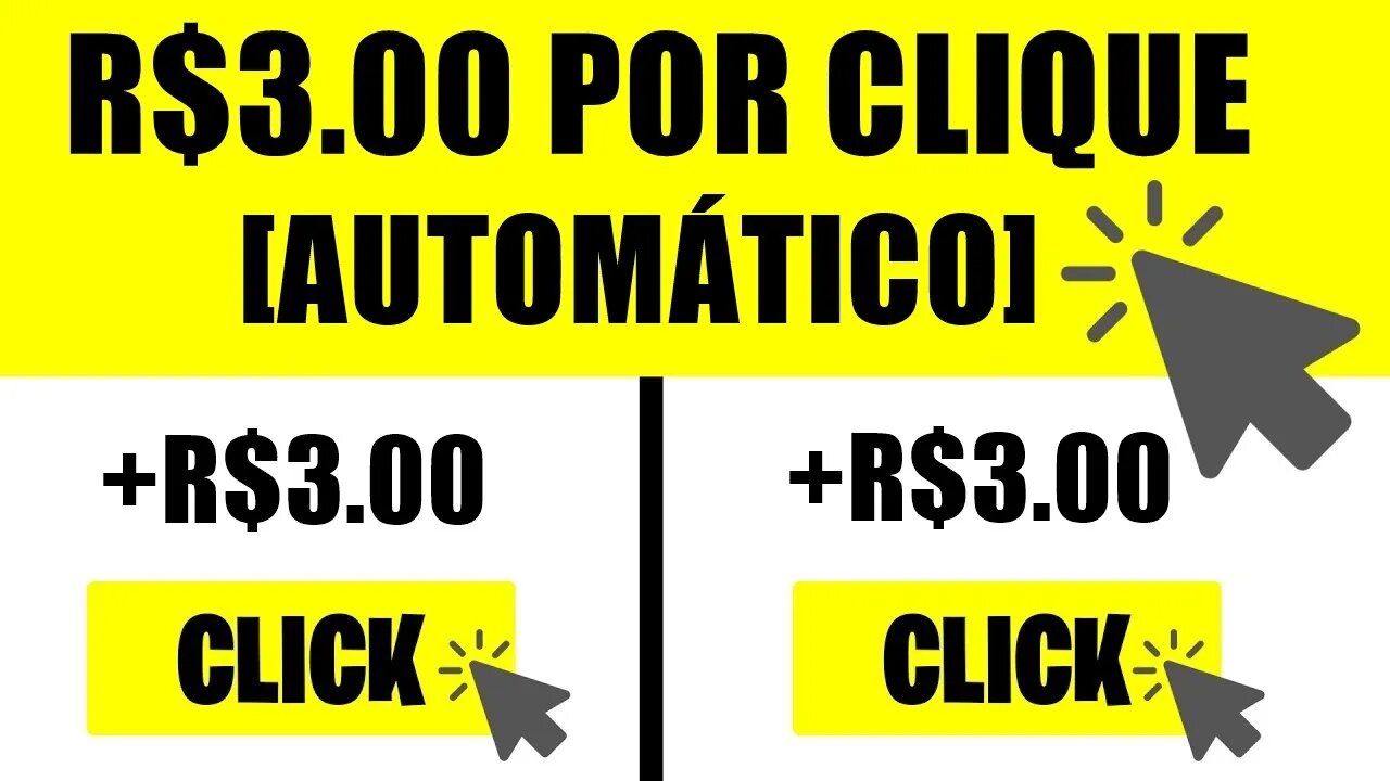 Ganhe R$3,00 Por Clique e Já Pode Sacar na Mesma Hora Via Pix [Ganhar Dinheiro Online]