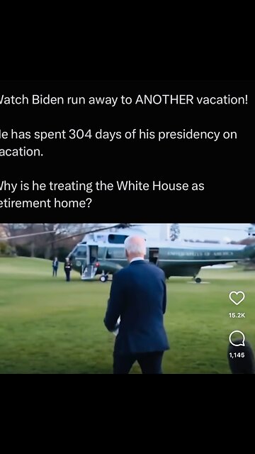 Biden spent 40 %tile of his presidential on vacation.