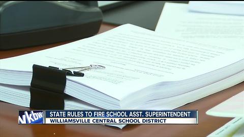 State rules to terminate Williamsville school assistant superintendent