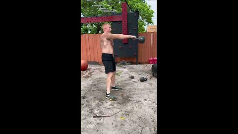 1H Kettlebell Swings Redo 5×10 50lbs/ 22.7kg