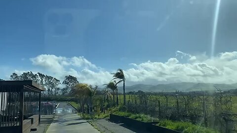 South bound i5 CA rainbows and views view from semi