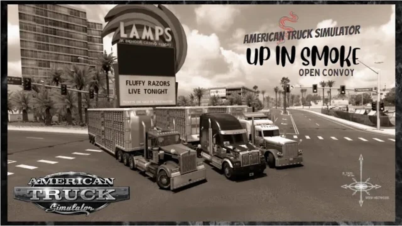 ATS - "UP IN SMOKE" OPEN CONVOY - AMERICAN TRUCK SIMULATOR