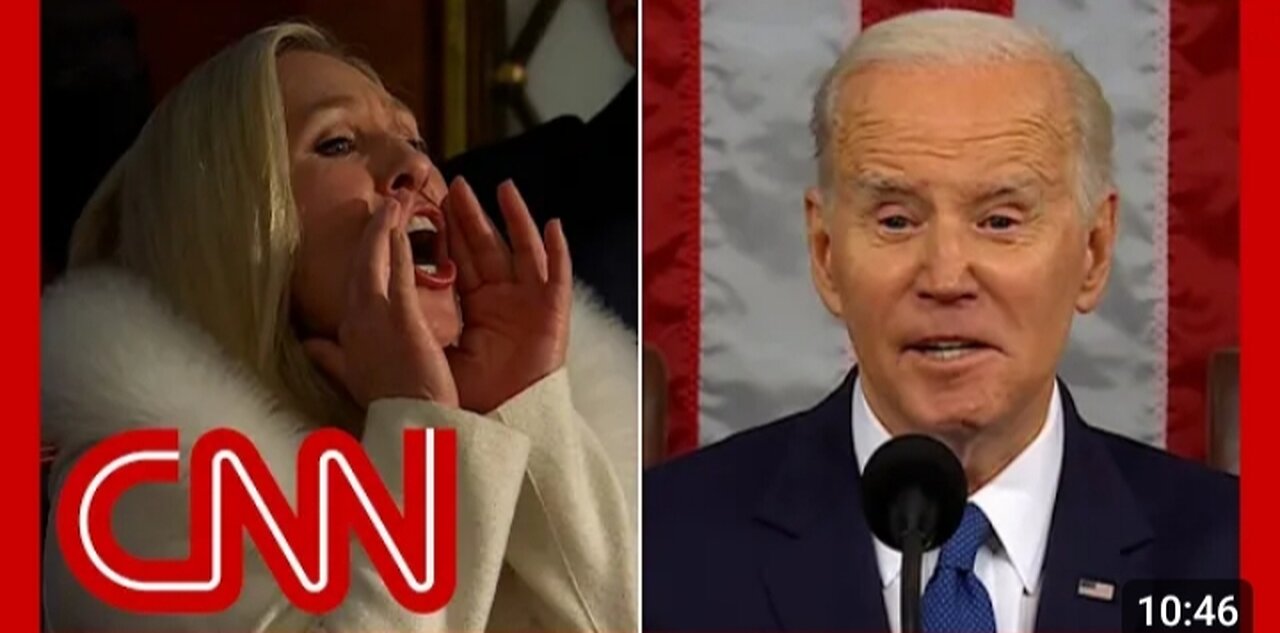 Liar!': Marjorie Taylor Greene interrupts Biden during speech
