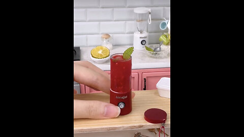 ASMR STRAWBERRY SPLASH TINY REAL KITCHEN