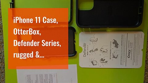iPhone 11 Case, OtterBox, Defender Series, rugged & durable, with port protection, includes hol...