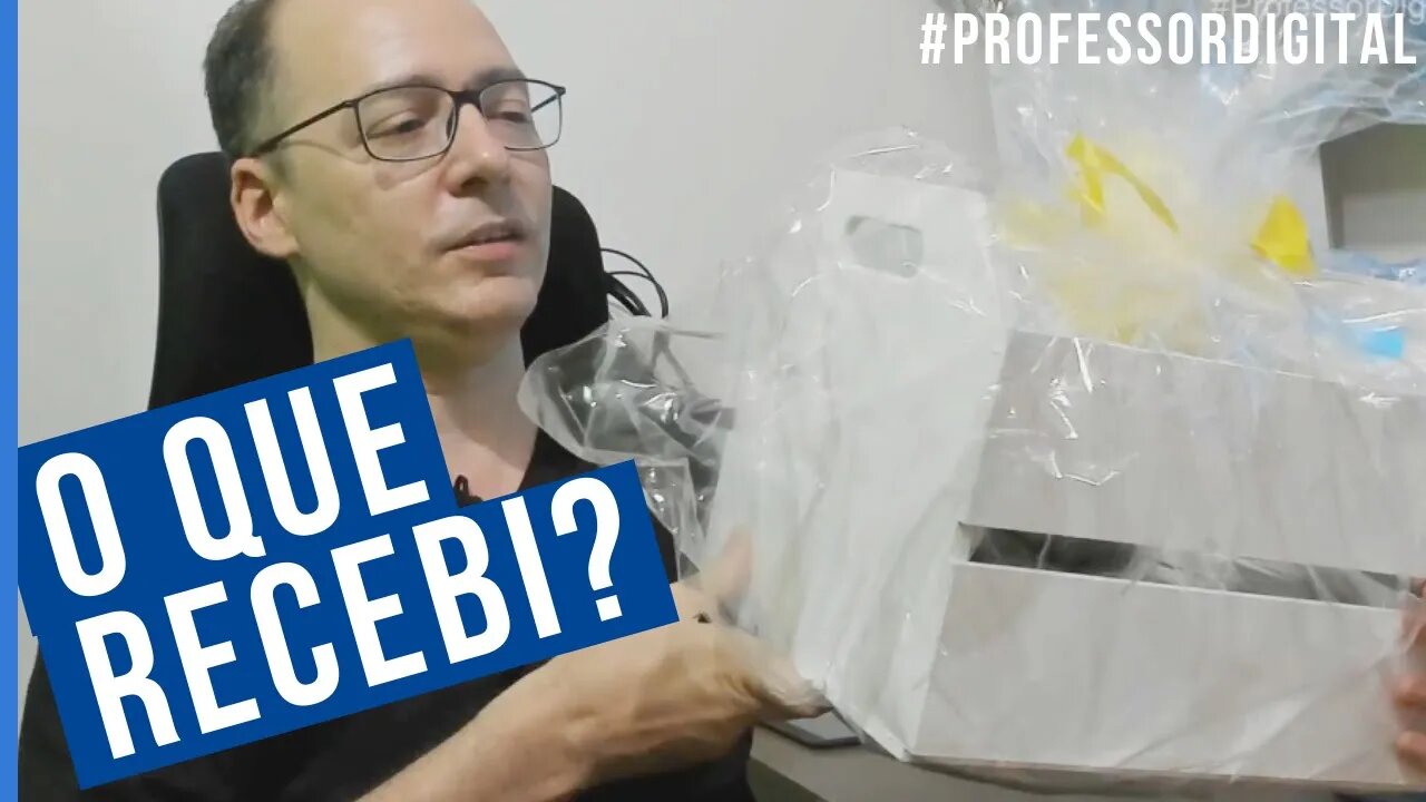 UNBOXING DO PRESENTE SURPRESA | #ProfessorDigital