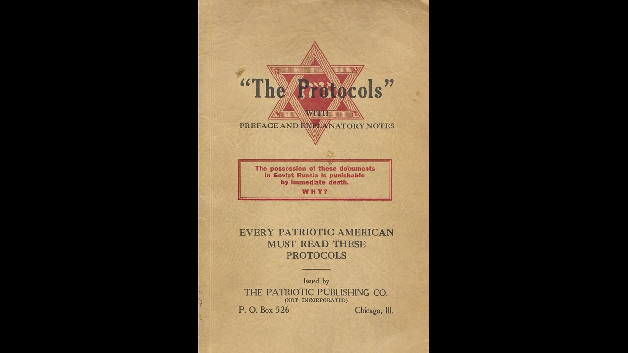 The Protocols of The Learned Elders of Zion