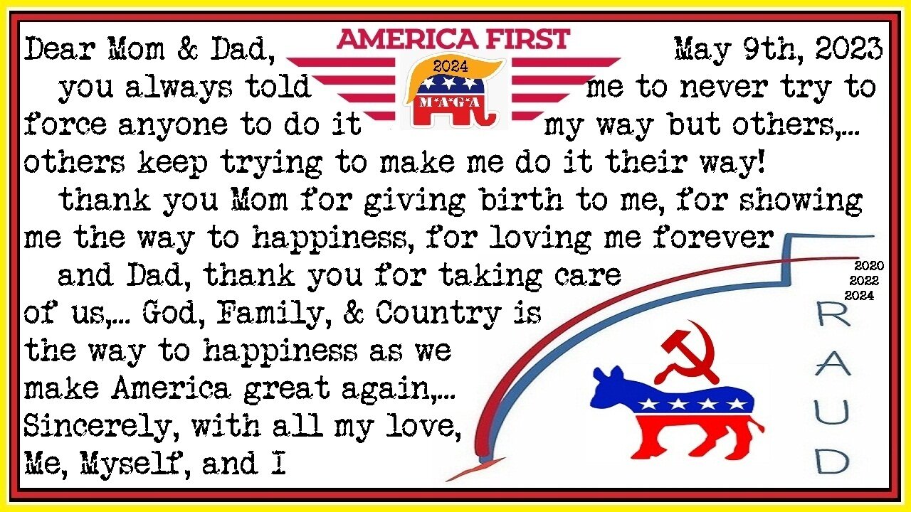 move it, move it, we, ourselves, and us Make America Great Again