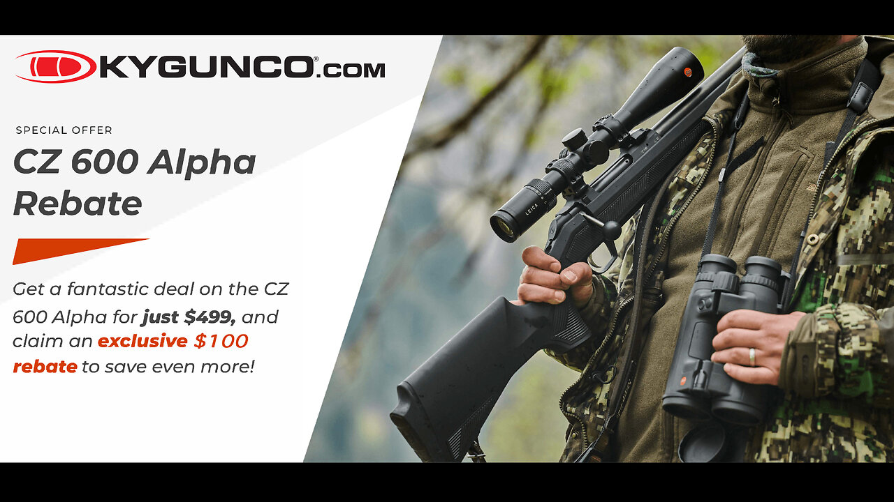 CZ 600 Alpha Rifle Rebate & Sale SAVINGS