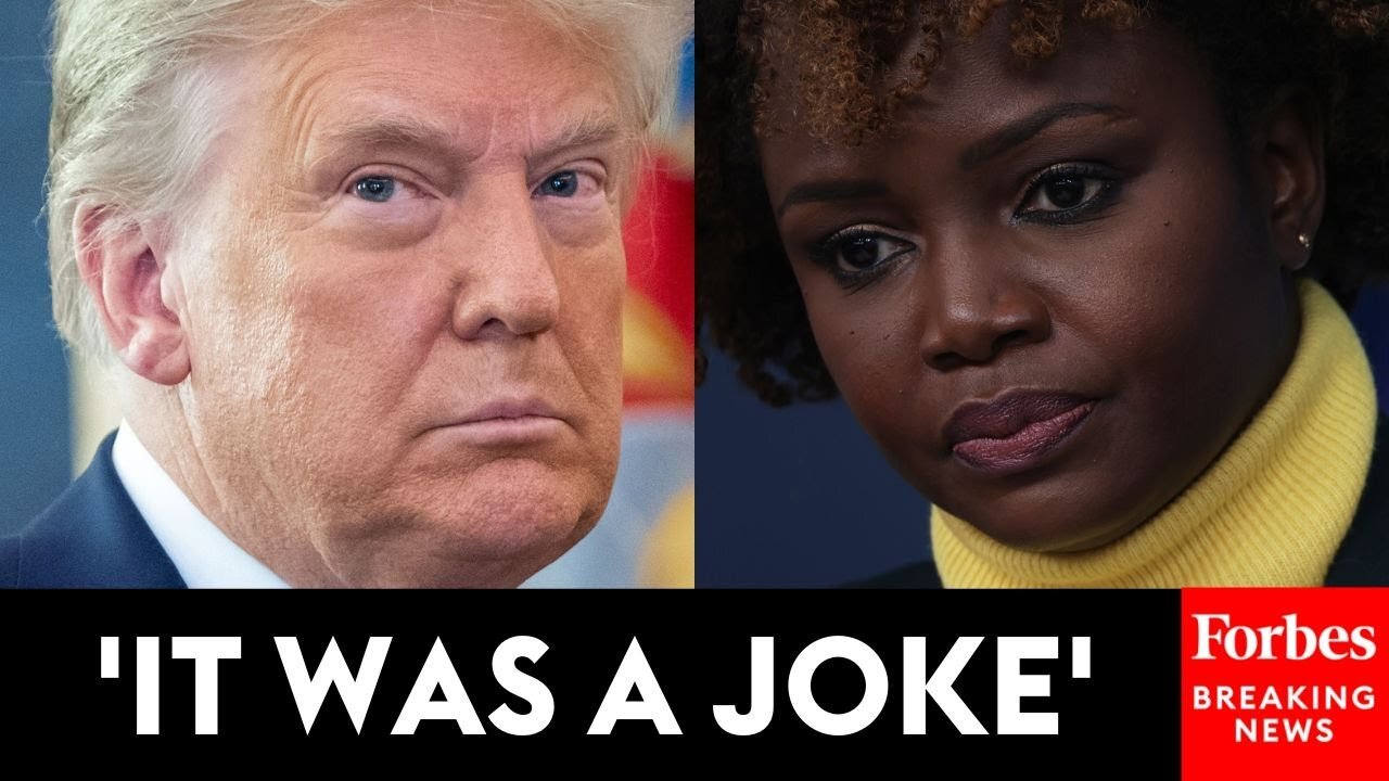 ‘It Was A Joke’: Karine Jean-Pierre Throws Shade At Trump For Failing To Pass Infrastructure Deal