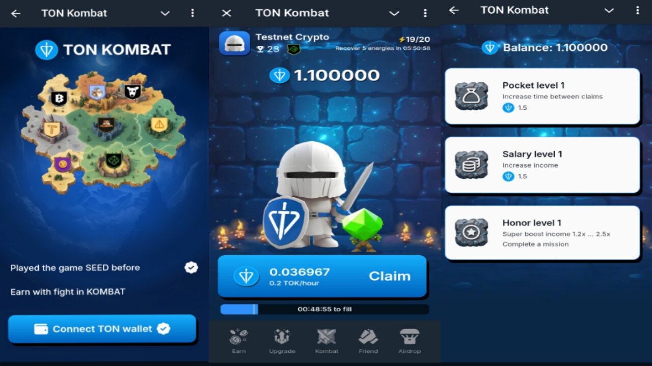 TON Kombat | Claim To Earn Free $TOK Tokens | New Telegram Crypto Mining Airdrop Bot