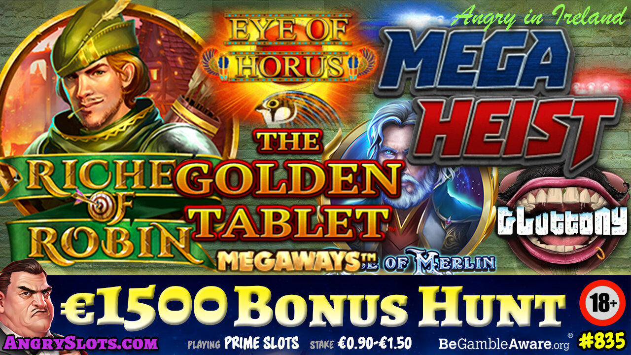 €1500 SLOTS BONUS HUNT - 5-scatter Kong Megaways, Outlaw Enhanced, 4 Secret Pyramids & more