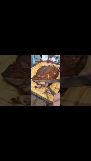 Wood smoked brisket #carnivore #fyp #fy #brisket #keto #diet #nutrition #short #shorts #meat #cook