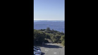 Downtown San Francisco barely visible from Mount Diablo