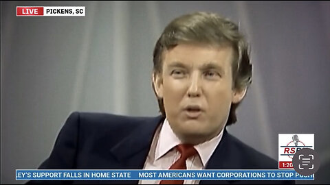 Pre-Stage Video - Would you Ever Run For President Donald Trump? Pickens South Carolina