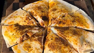 Grilled chicken quesadillas