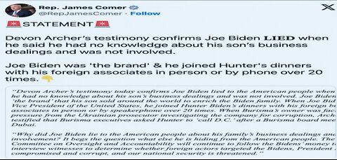 Tucker Carlson Drops Handsigned Letter Exposing Joe Biden In Bombshell Interview With Devon Archer!