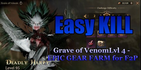 ⭐⭐⭐Team Breakdown for Grave of Venom Lvl 4! FARM EPIC GEAR! F2P Composition and Build Guide ⭐⭐⭐