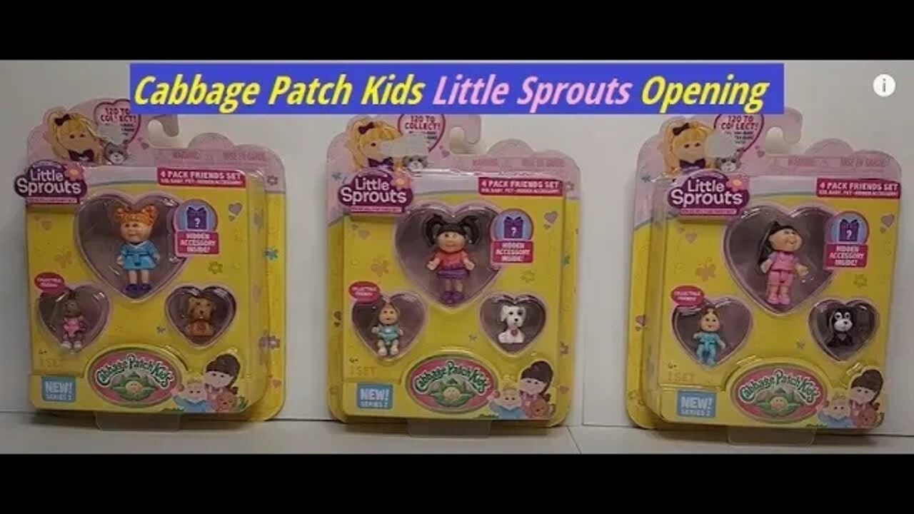 💚 Cabbage Patch Kids Little Sprouts 💚 Opening Rare Dolls Friends Toy MTG review retro CPK GPK