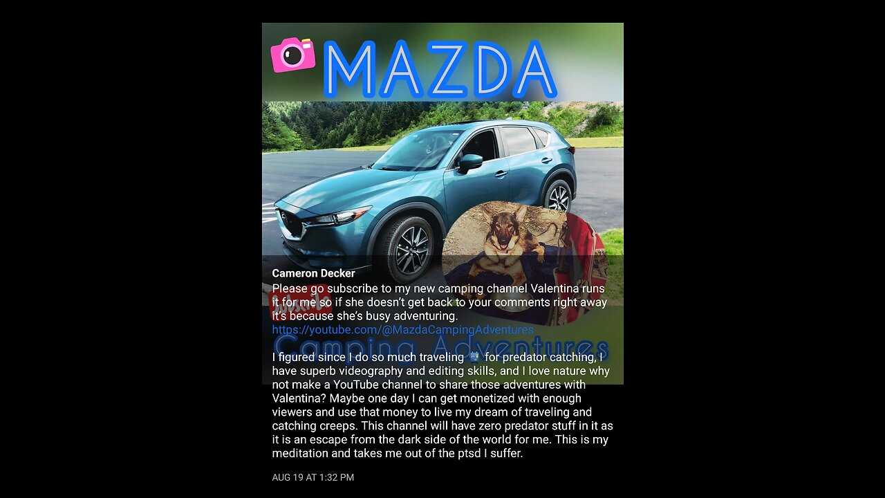 Valentina lives in a Mazda. German shepherd unhoused in New York.