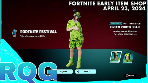 BILLIE EILISH IS HERE PPL! FORTNITE EARLY ITEM SHOP (April 23, 2024)