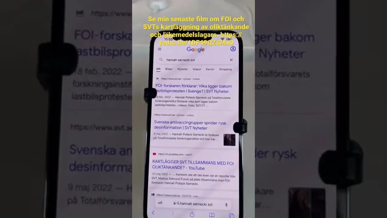 Kartlägger FOI & SVT oliktänkande? Del 3 https://youtu.be/1DF49QZSMx0