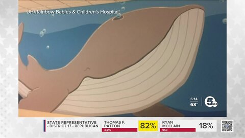 Local artist creates colorful escape for kids at UH Seidman Cancer Center