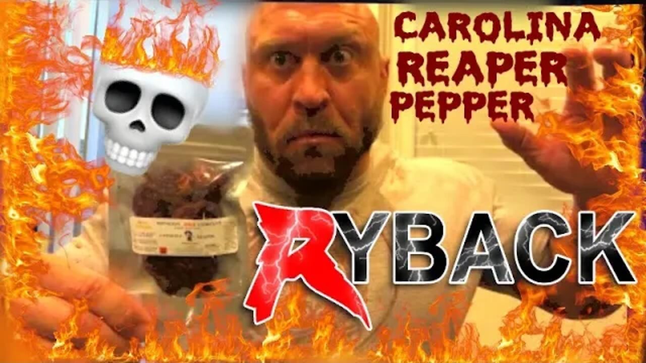 Carolina Reaper Hot Peppers Live with Ryback Hot Food Challenge