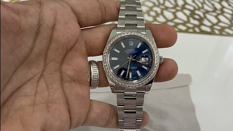 Rolex datejust with diamond Bezel