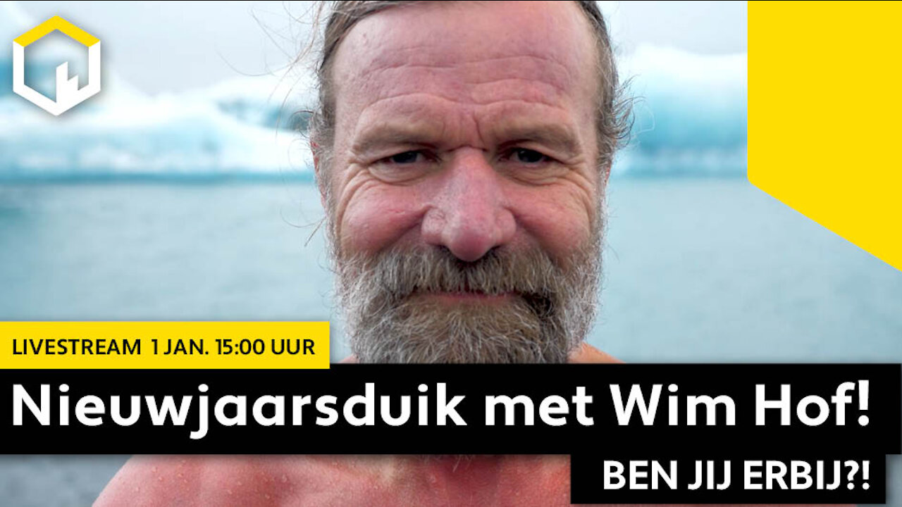 LIVESTREAM “Nieuwjaarsduik met Wim Hof alias The Iceman”