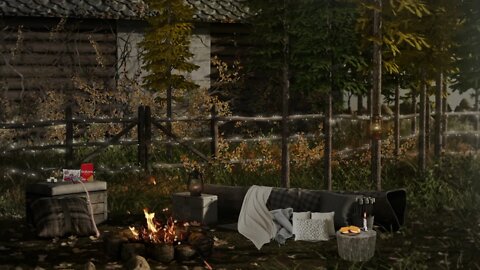 S'Mores by the Campfire Ambience with Relaxing Fire Crackling