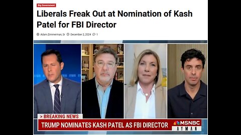 Liberals Freak Out Over Kash Patel as FBI Director