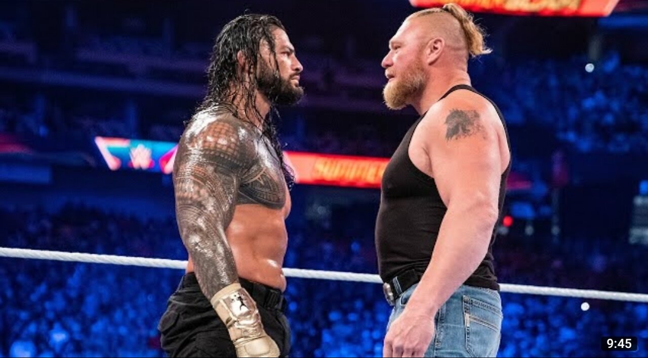 Roman Reigns vs. Brock Lesnar– Road to WWE Crown Jewel_