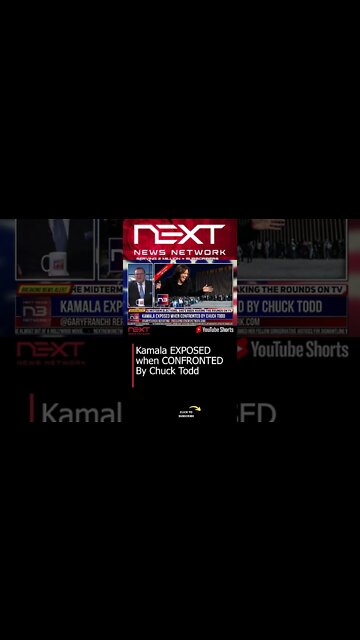 Kamala EXPOSED when CONFRONTED By Chuck Todd #shorts
