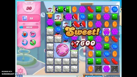 Candy Crush Level 1150 Audio Talkthrough, 3 Stars 0 Boosters