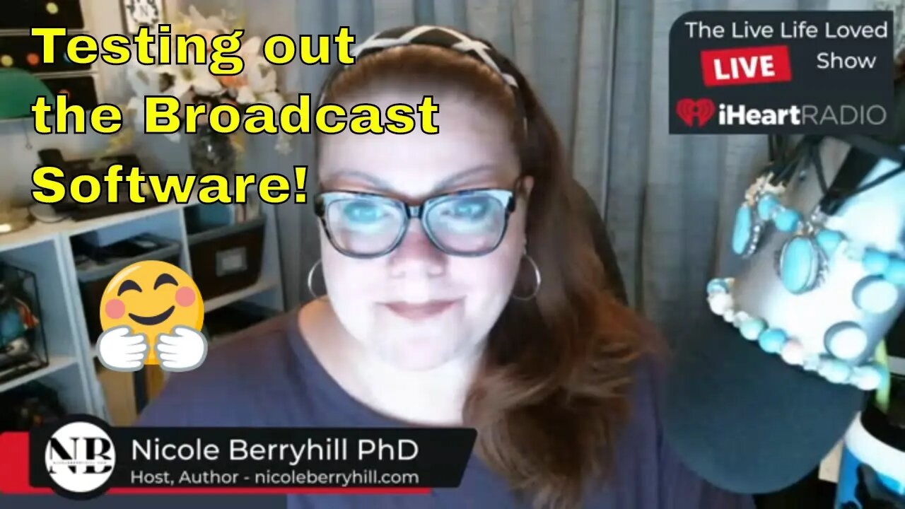 Nicole Berryhill Ph.D. + The Renewed Mind Healing Institute Hi Guys! Testing the Broadcast Software