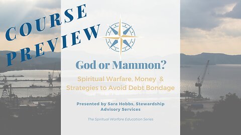 Sneak Peek: "God or Mammon?"