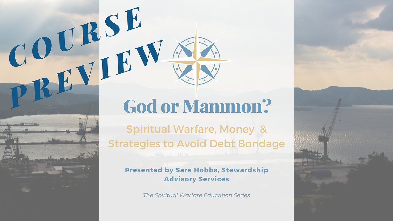 Sneak Peek: "God or Mammon?"