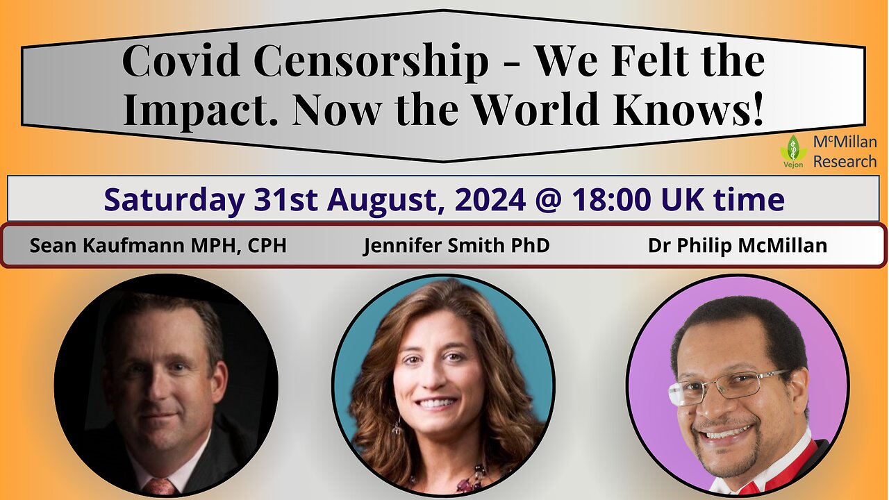 Covid Censorship - We felt the impact. Now the World Knows!