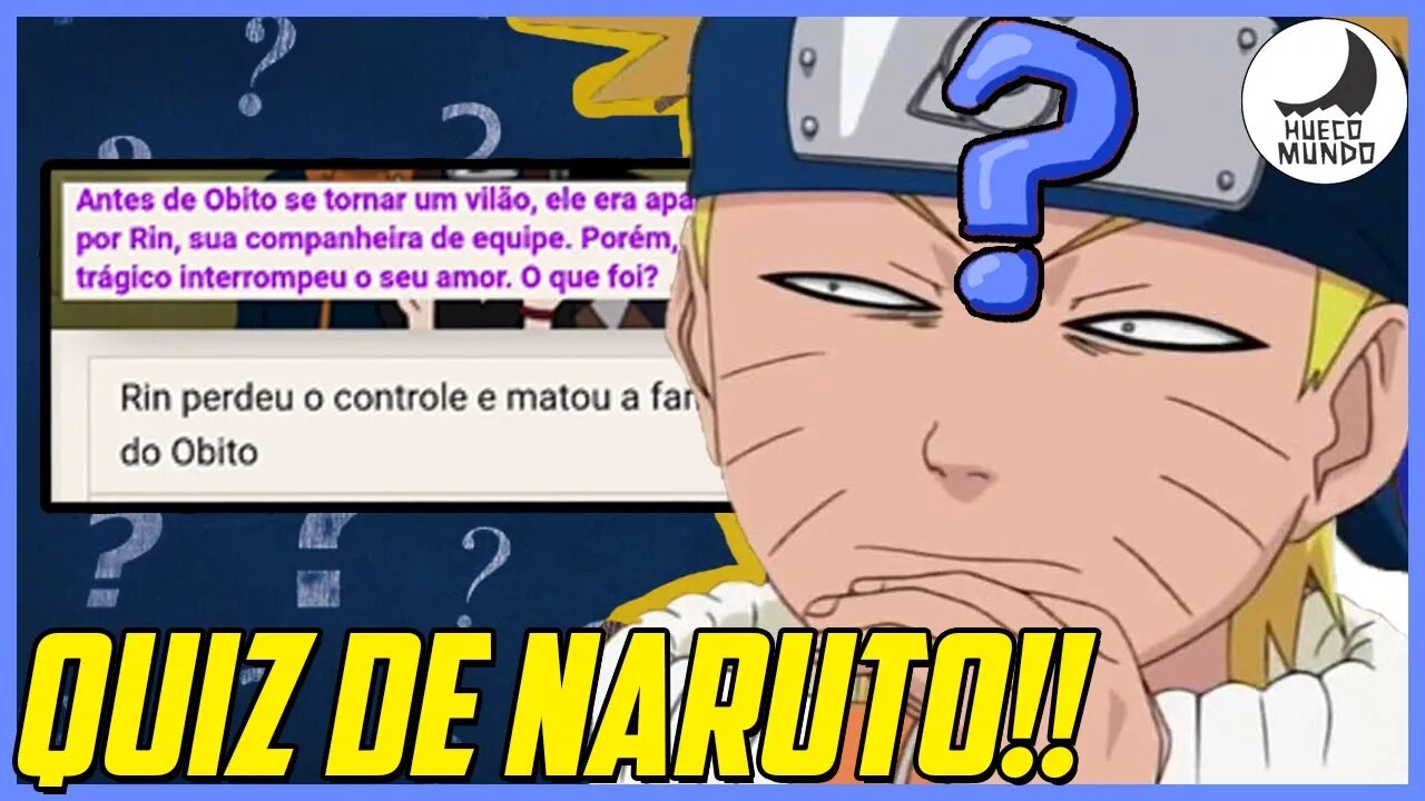 Respondendo QUIZ (Perguntas) Sobre NARUTO | Hueco Mundo