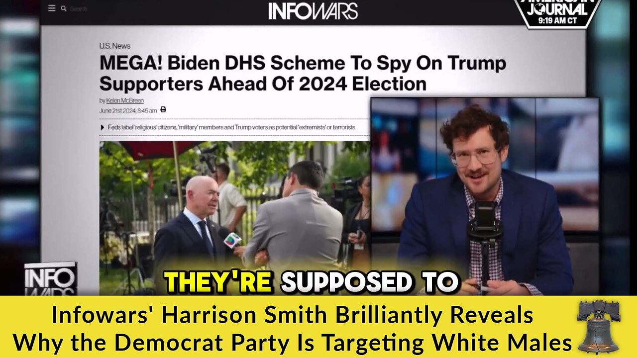 Infowars' Harrison Smith Brilliantly Reveals Why the Democrat Party Is Targeting White Males