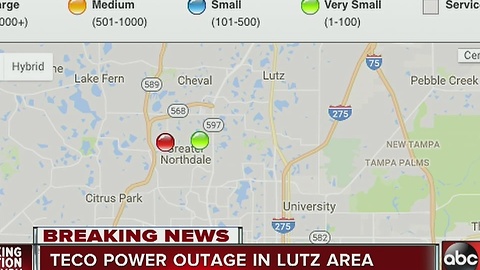 TECO power outage in Lutz area