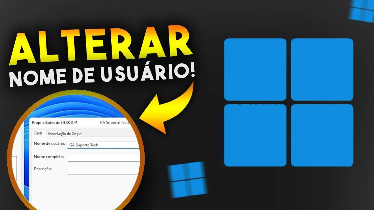 Como MUDAR O NOME DE USUÁRIO do WINDOWS