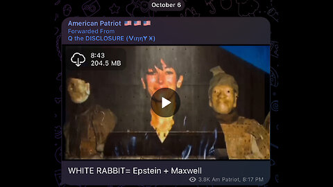 WHITE RABBIT= Epstein + Maxwell