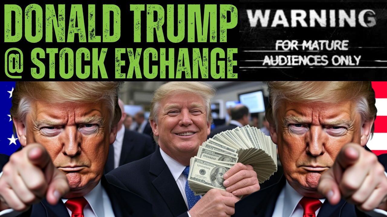 Trump at Stock Exchange | You Can Ring My Bell! Ring My Bell.