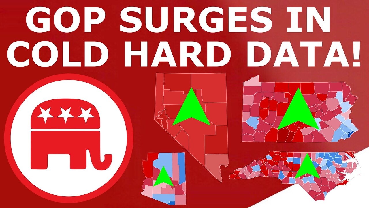 GOP SURGES in Registration Data DESPITE Harris Hype!